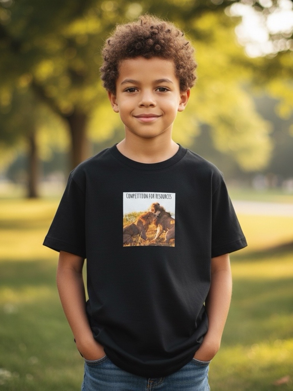 Youth Team 365 dry fit T-shirt lion competition for resources graphic size 10 12